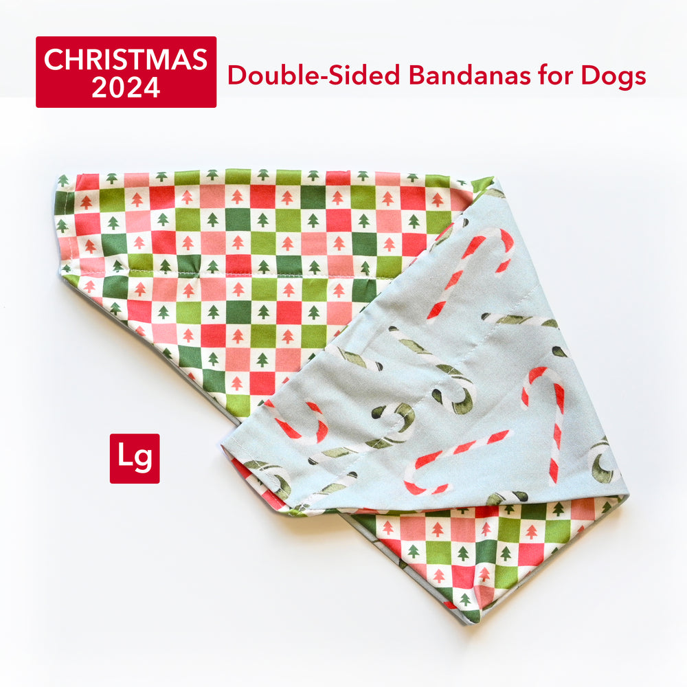 Double-Sided Dog + Cat Bandana (Christmas)