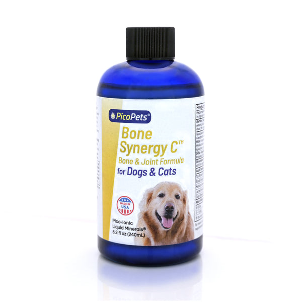 Bone Synergy C liquid joint supplement bottle for dogs and cats