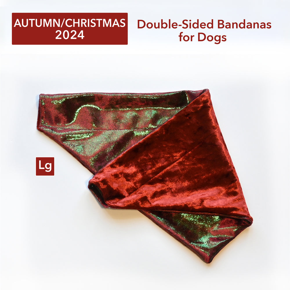 Double-Sided Dog + Cat Bandana (Autumn + Christmas)